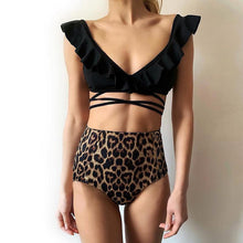 Load image into Gallery viewer, Sexy Leopard High Waist Bikini