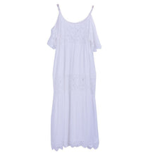 Load image into Gallery viewer, Print Lace-up Beach Dress